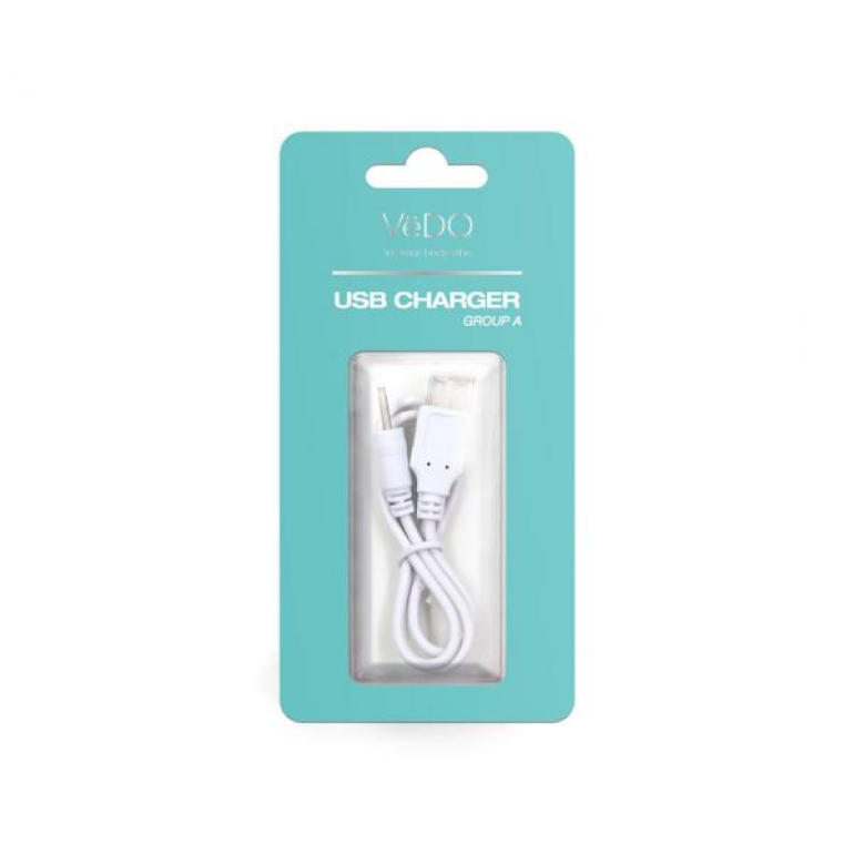 Vedo USB Charger Replacement Cord Group A Vibrators White