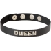 Black Leather Collar- Queen