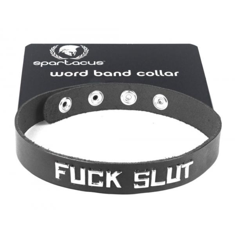 Sm Collar- Fuck Slut Black