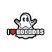Ghost I Heart Boobs Pin (net)