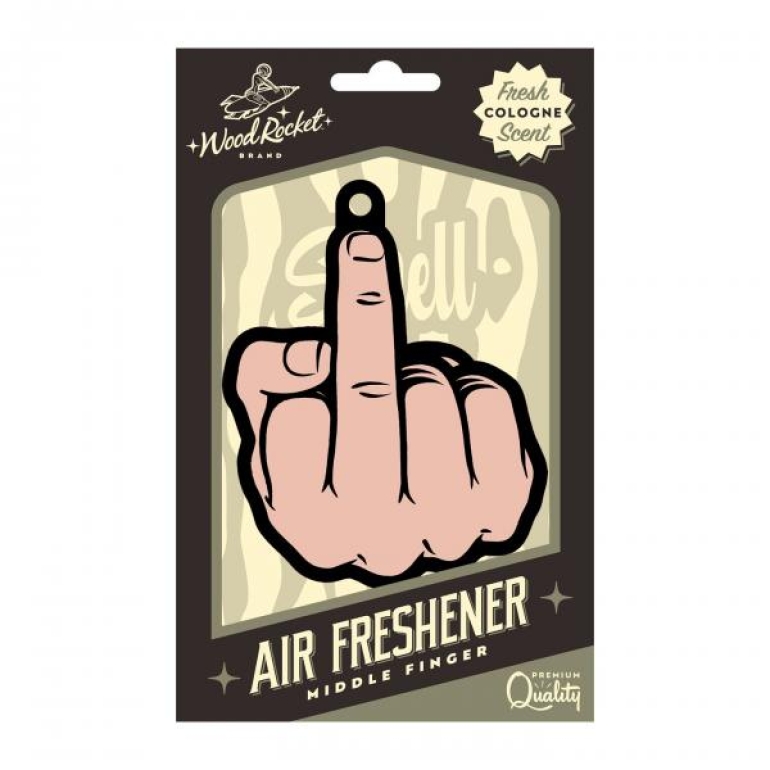 Middle Finger Peach Air Freshener (net)