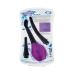 Cloud 9 Fresh + Deluxe Anal Soft Tip Enema Douche 3 Soft Nozzle Tips  Purple