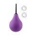 Cloud 9 Fresh + Deluxe Anal Soft Tip Enema Douche 7.6oz EZ Squeeze Bulb & 2 C-rings  Purple
