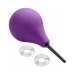 Cloud 9 Fresh + Deluxe Anal Soft Tip Enema Douche 7.6oz EZ Squeeze Bulb & 2 C-rings  Purple