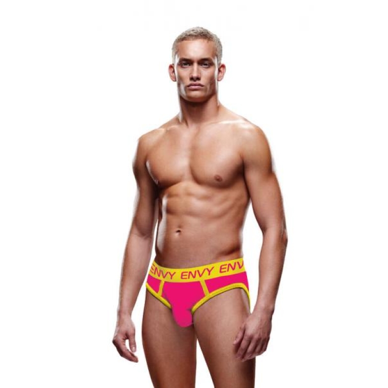 Envy Solid Jock Pink/yellow L/xl