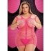 Lapdance Shredded Mini Dress Hot Pink Q/s