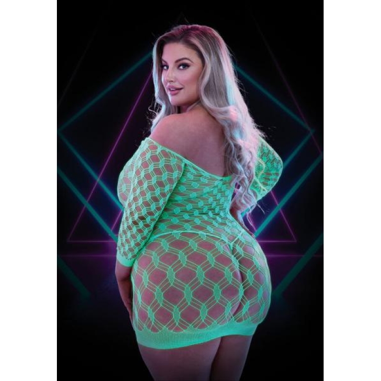 Lapdance Glow In The Dark Mini Dress Q/s