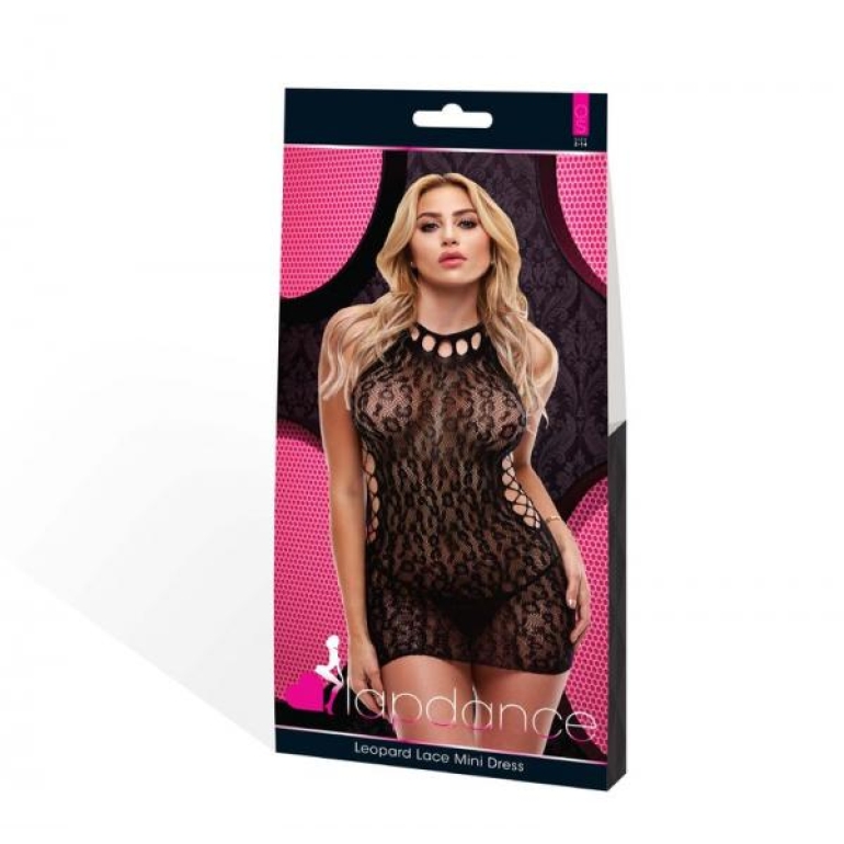 Lapdance Leopard Lace Mini Dress O/s