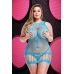 Lapdance Racerback Mini Dress Blue Q/s