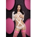 Lapdance Sexy Strappy Long Sleeve Bodysuit White O/s