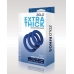 Zolo Extra Thick Silicone Penis Ring 3pk Blue