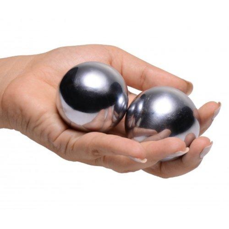 Titanica Extreme Restraints Steel Orgasm Balls Silver