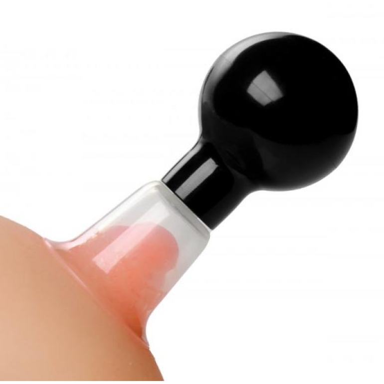 Size Matters See Thru Nipple Enlarger Pumps Black