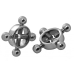 Stainless Steel Rings Of Fire Nipple Press Set Silver