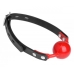 Hush Red Silicone Ball Gag Matte Finish - O/S Black