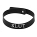 Slut Silicone Collar Black O/S One Size Fits Most