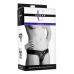 Strap U Domina Adjustable Wide Band Strap On Harness Black One Size Fits Most