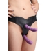 Strap U Crave Double Penetration Faux Leather Strap On Black