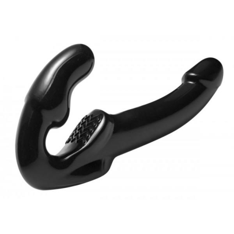 Strap U Revolver Strapless Strap On Dildo Black