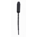 Dark Rod Vibrating Beaded Silicone Sound Black