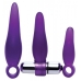 Frisky 3pc Vibrating Finger Rimmer Set Purple