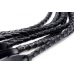 Strict 8 Tail Braided Flogger Black Leather