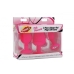 Frisky Pink Pleasure 3 Piece Silicone Anal Plugs with Gems