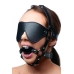 Strict Eye Mask Harness With Ball Gag Black One Size Fits Most