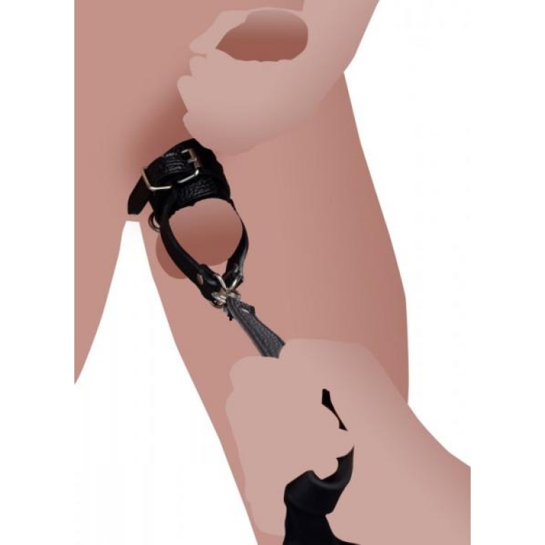 Strict Ball Stretcher W Leash Black