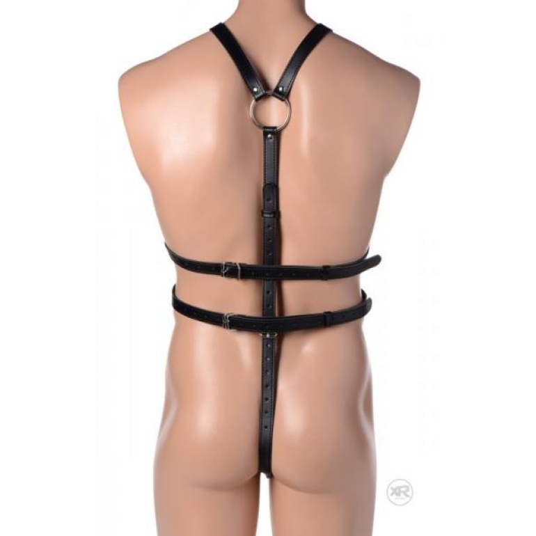 Male Full Body Harness Black Leather