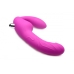 Royal Rider Vibrating Strapless Strap On Dildo Purple