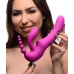 Strap U Regal Rider Vibrating Strapless Strap On Triple G Dildo Purple