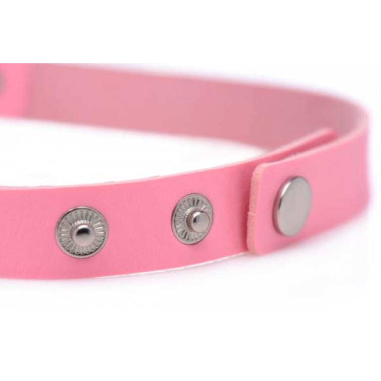 Master Series Dark Heart Chrome Heart Pink Choker