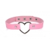 Master Series Dark Heart Chrome Heart Pink Choker