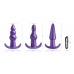 Frisky Thrill Trio Anal Plug Set Purple