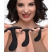 Master Series Dark Delights 3pc Curved Silicone Anal Trainer Set Black