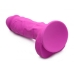 Strap U Power Pecker 7in Dildo Silicone W/ Balls Pink
