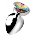 Booty Sparks Rainbow Prism Heart Anal Plug Large