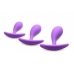 Frisky Booty Poppers Curved Silicone Anal Trainer 3pc Set Purple