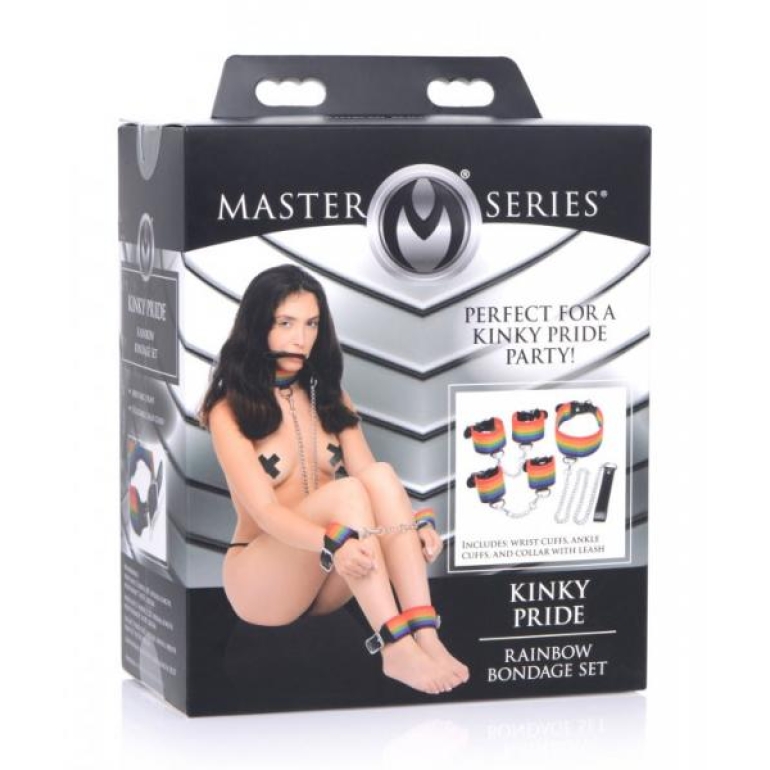 Master Series Kinky Pride Rainbow Bondage Set