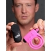 Bang! Silicone Penis Ring & Bullet W/ Remote Pink