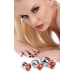 Booty Sparks Red Heart Gem Anal Plug Set Silver