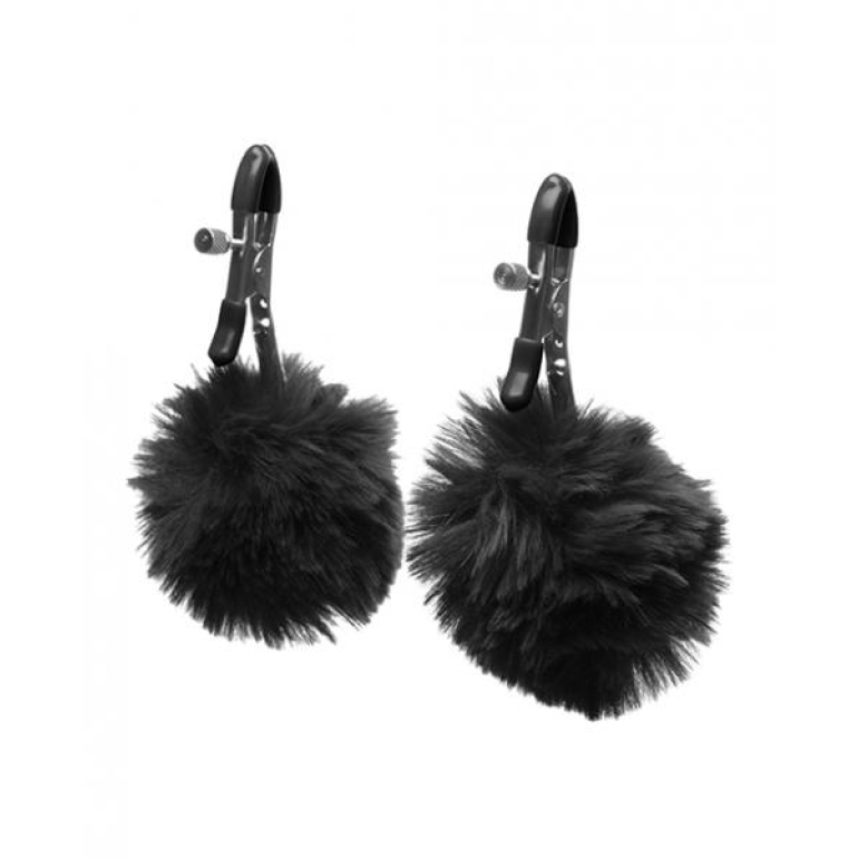 Charmed Pom Pom Nipple Clamps Black