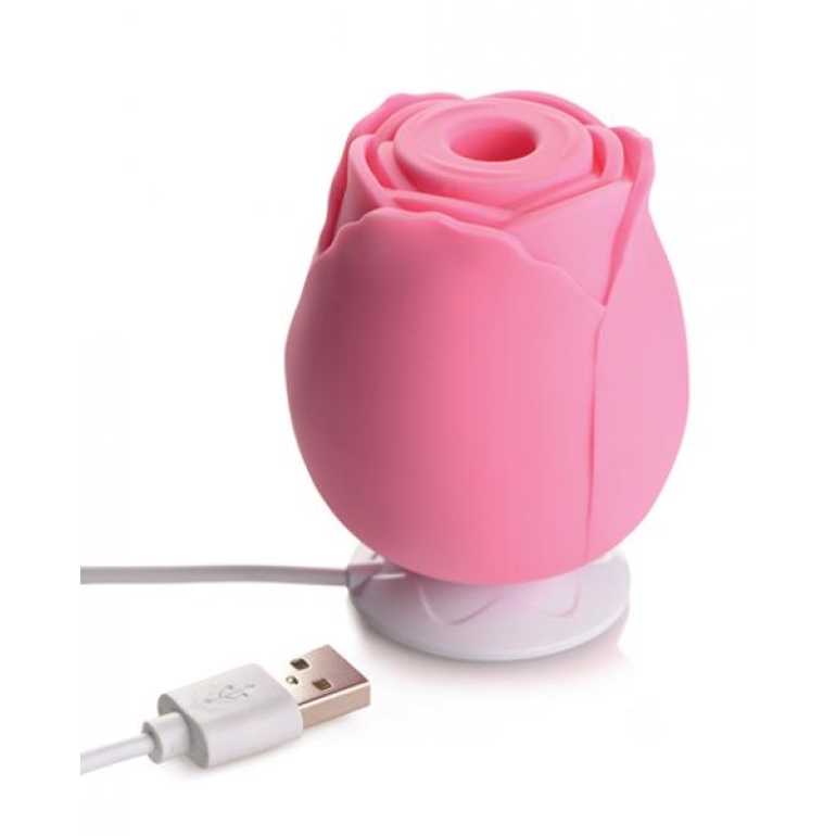 Inmi Bloomgasm Wild Rose 10x Pink Suction Clit Stimulator