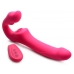 Strap U Licking & Vibrating Strapless Strap-on W/ Remote Pink