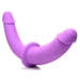 Strap U Double Charmer Double Dildo W/ Harness Purple