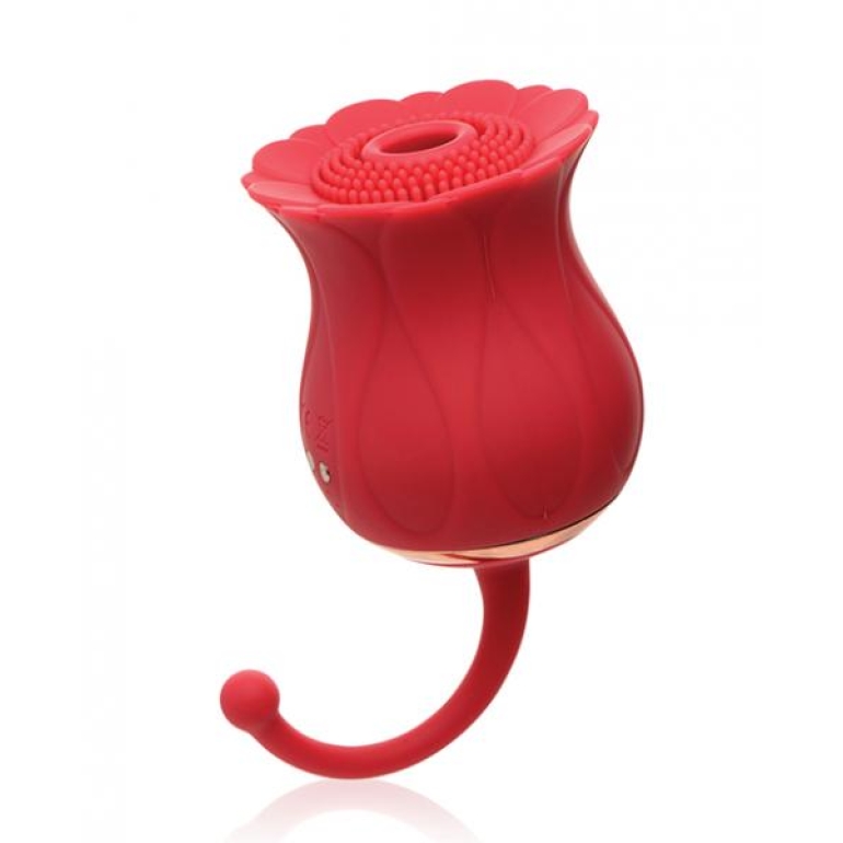 Inmi Bloomgasm Royalty Rose Suction Clit Stimulator Red