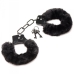 Master Series Cuffed In Fur Furry Handcuffs Black Silver