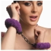 Master Series Cuffed In Fur Furry Handcuffs Purple