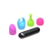 Bang! Rechargeable Bullet W/ 4 Attachments Multi-Color